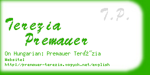 terezia premauer business card